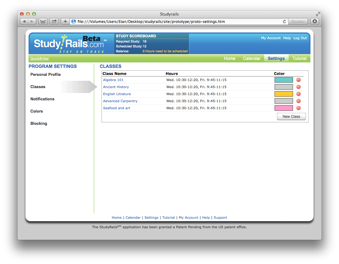 StudyRails — Scheduling System — image 1