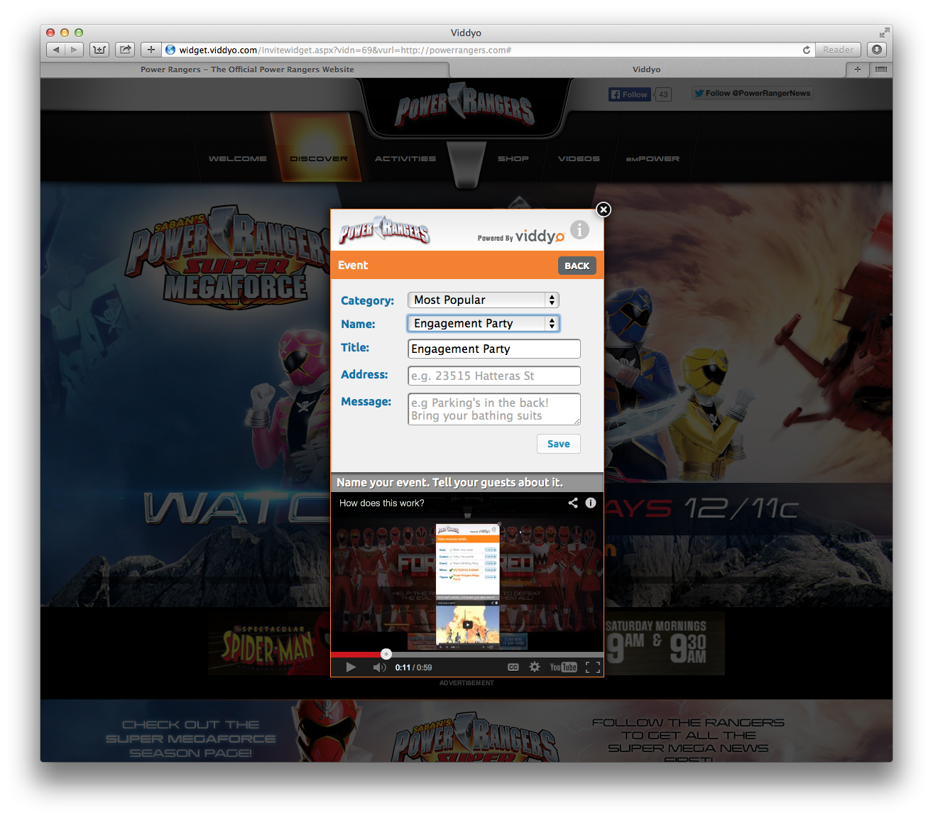 Viddyo — Invitation Widget — image 3