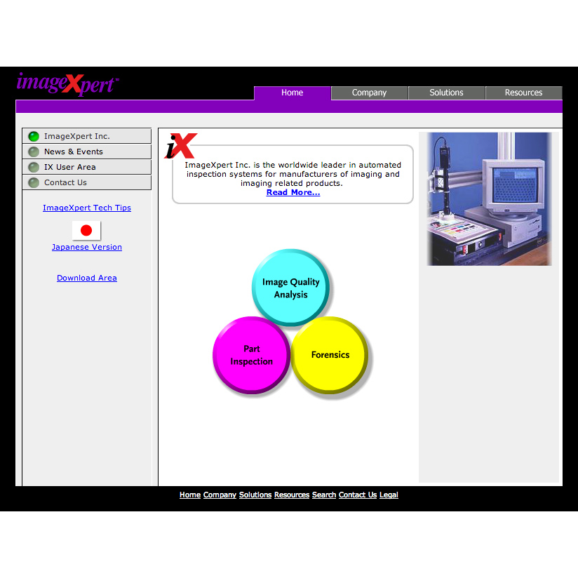 ImageXpert Corporate Website